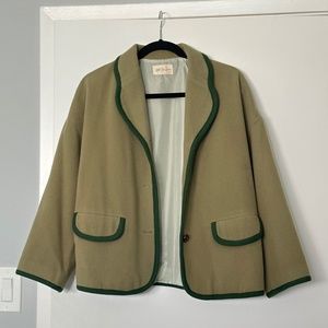 Vintage green blazer size small